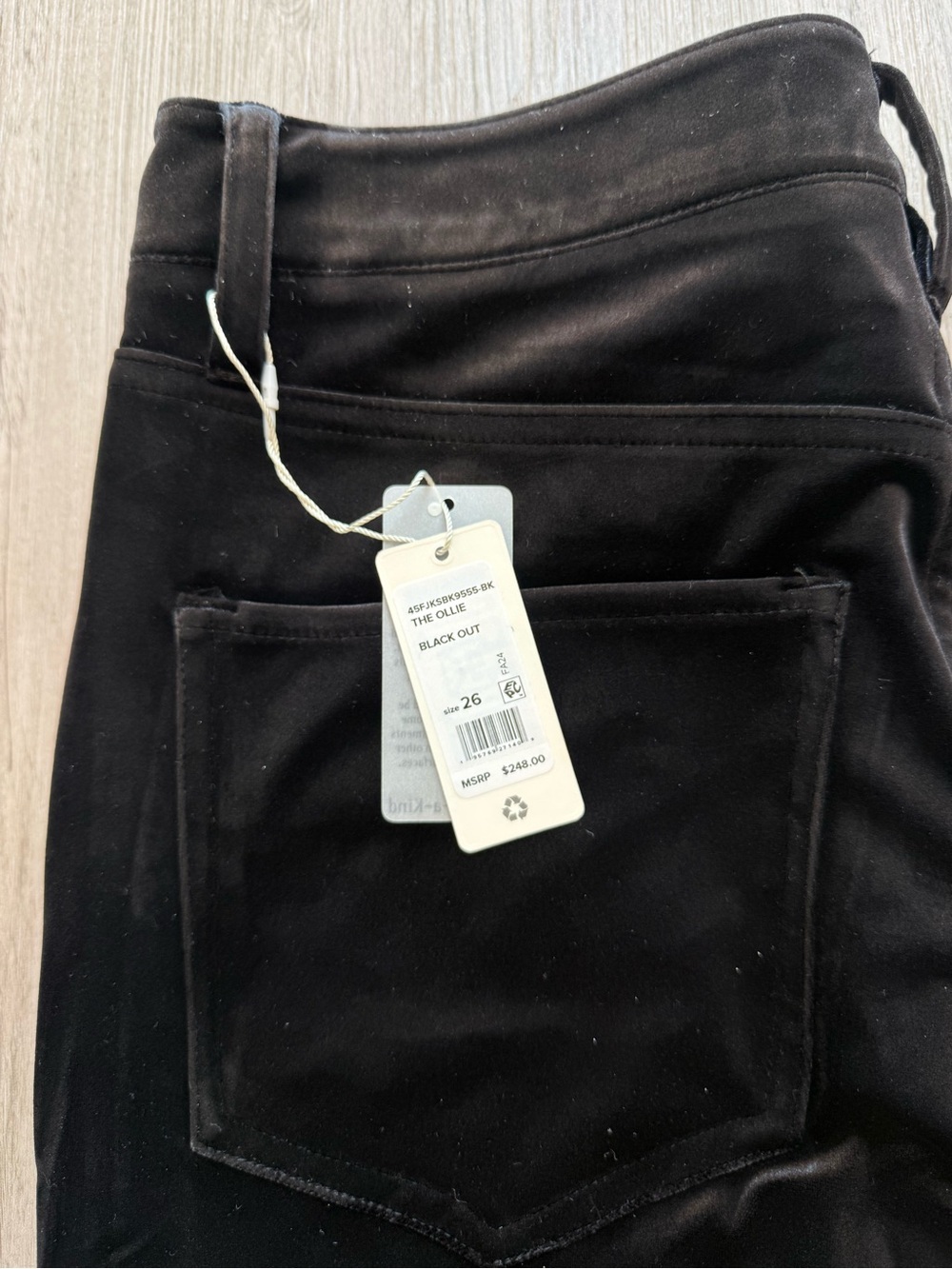 Favorite daughter black velvet pants